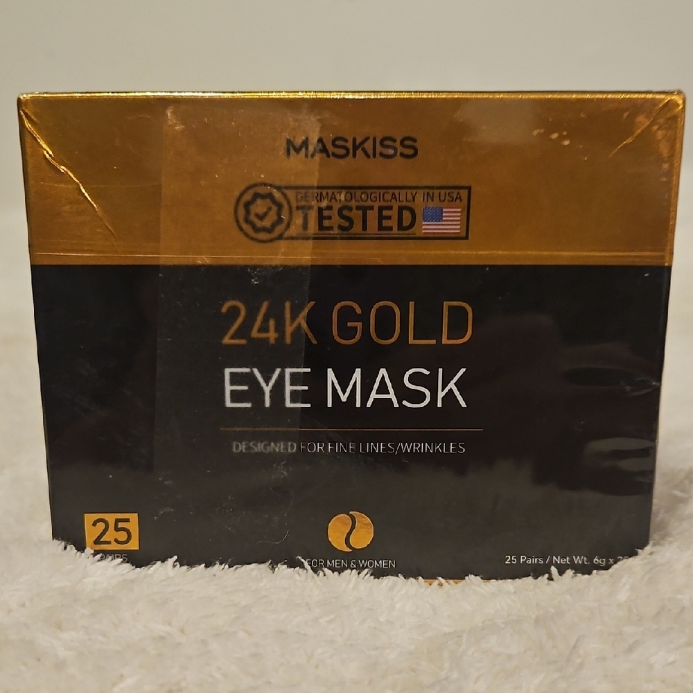 Maskiss 24K Gold Eye Mask. 25 pairs
